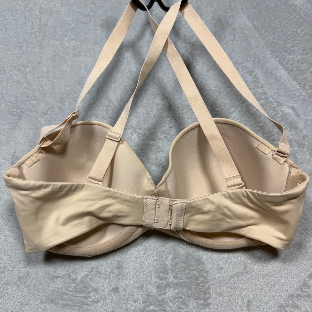 Victoria's Secret Ambrielle Beige Nylon T-Shirt Demi Bra Lot 34D Vintage Style